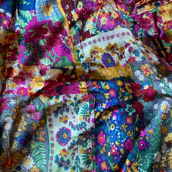 Multicolor Patchwork Natural Life jumpsuit - Picture 3 of 4